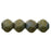 Czech English Cut Round 6mm Matte - Oxidized Bronze Clay (25pcs)