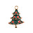 Sweet and Petite Enamel Holiday Charms, Christmas Tree 25.5x18mm (1 Piece)