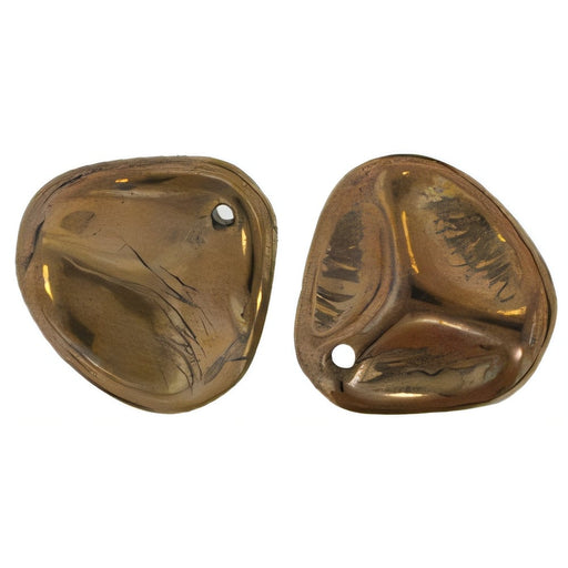 Czech Rose Petals 14 x 13mm Dk Bronze (25pcs)