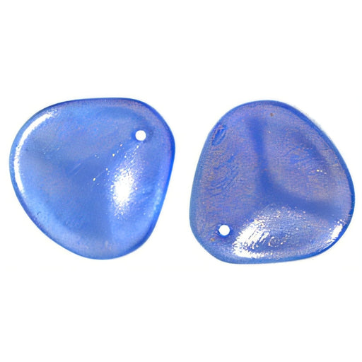 Czech Rose Petals 14 x 13mm Halo – Ultramarine (25pcs)