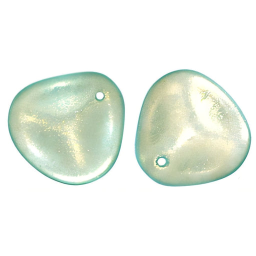 Czech Rose Petals 14 x 13mm Halo - Heavens (25pcs)