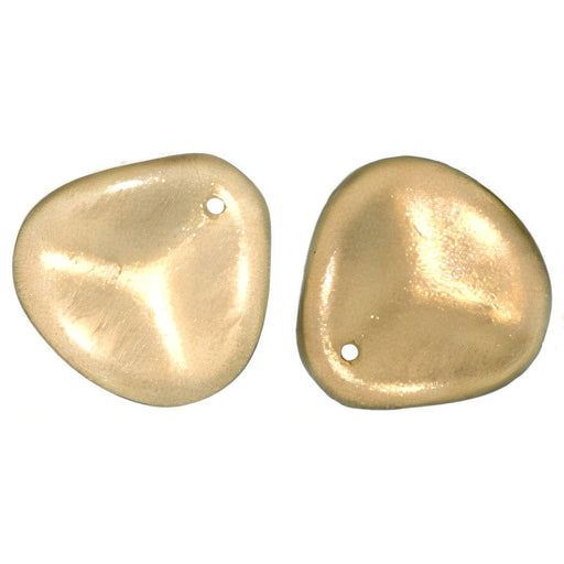 Czech Rose Petals 14 x 13mm Halo - Linen (25pcs)