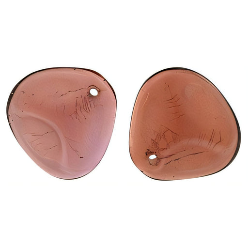 Czech Rose Petals 14 x 13mm Mauve (25pcs)