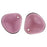 Czech Rose Petals 14 x 13mm Fuchsia (25pcs)