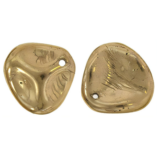 Czech Rose Petals 14 x 13mm Bronze (25pcs)