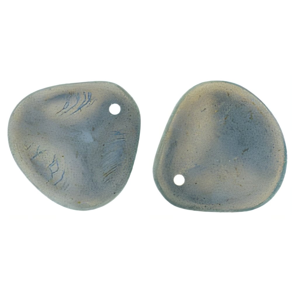 Czech Rose Petals 14 x 13mm Halo Ethereal - Shadows (25pcs)