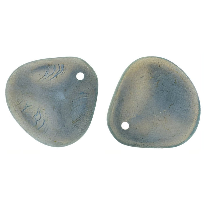 Czech Rose Petals 14 x 13mm Halo Ethereal - Shadows (25pcs)