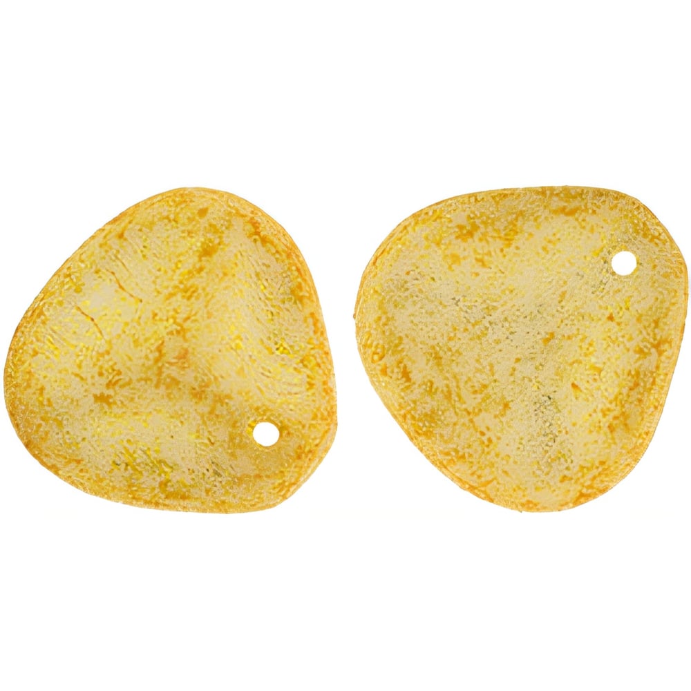 Czech Rose Petals 14 x 13mm Honey Shimmer Milky White (25pcs)