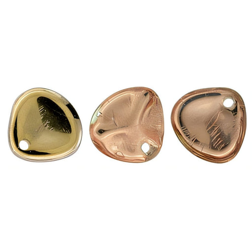 Czech Rose Petals 8 x 7mm Apollo - Gold (50pcs)