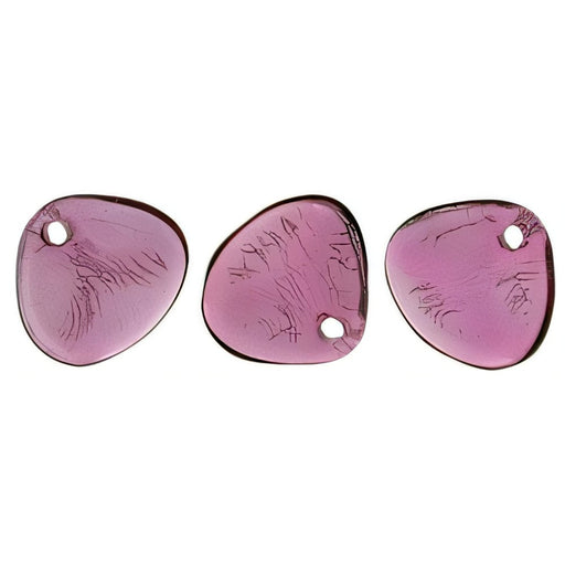 Czech Rose Petals 8 x 7mm Fuchsia (50pcs)