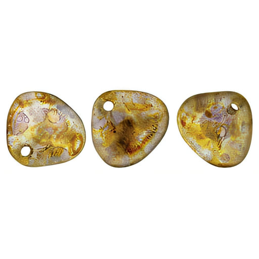 Czech Rose Petals 8 x 7mm Crystal - Copper Picasso (50pcs)