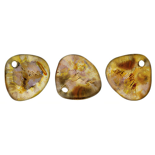 Czech Rose Petals 8 x 7mm Rosaline - Copper Picasso (50pcs)