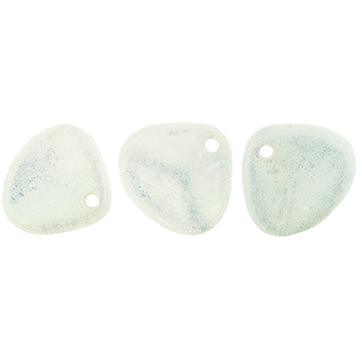 Czech Rose Petals 8 x 7mm Snow Shimmer (50pcs)