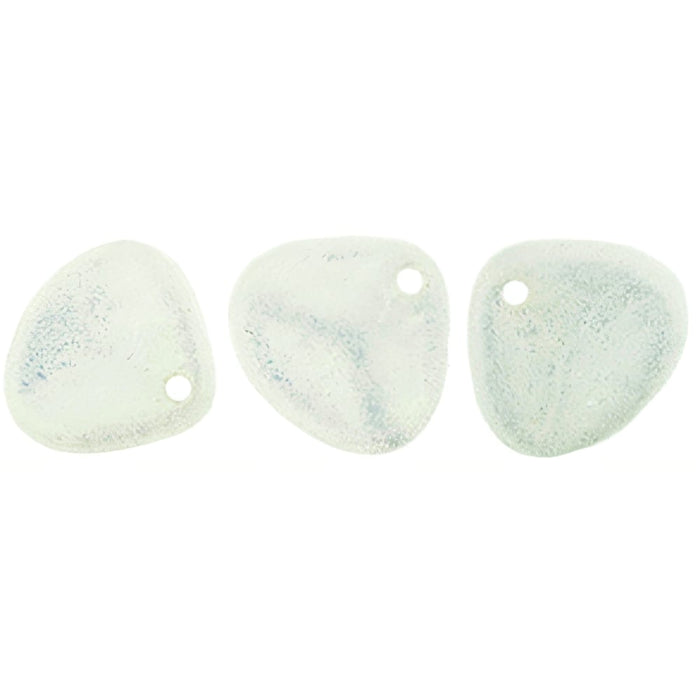 Czech Rose Petals 8 x 7mm Snow Shimmer (50pcs)