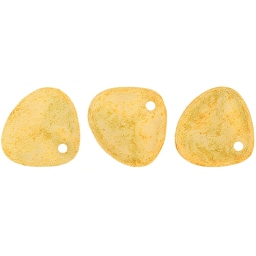 Czech Rose Petals 8 x 7mm Milky Antique Shimmer (50pcs)