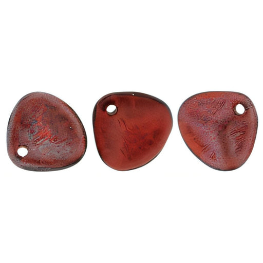 Czech Rose Petals 8 x 7mm Siam - Matte Vega (50pcs)