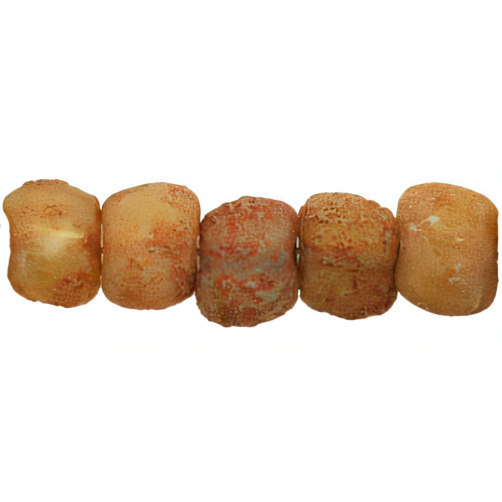 Czech Kidney 8 x 6mm Lt Milky Peridot - Stone Picasso (25pcs)