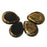 Czech Polished Drops 16 x 12mm Jet - Bronze Picasso