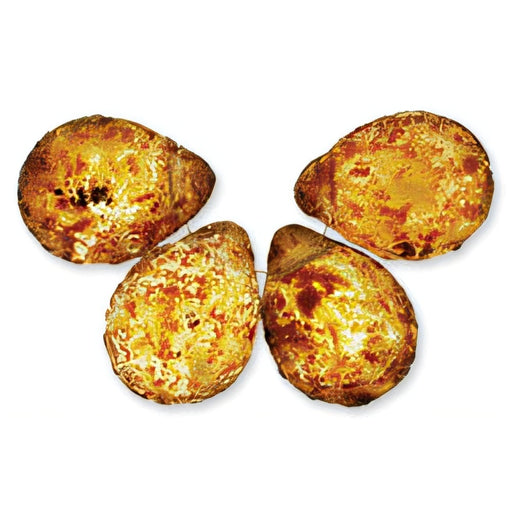 Czech Polished Drops 16 x 12mm Crystal - Stone Picasso