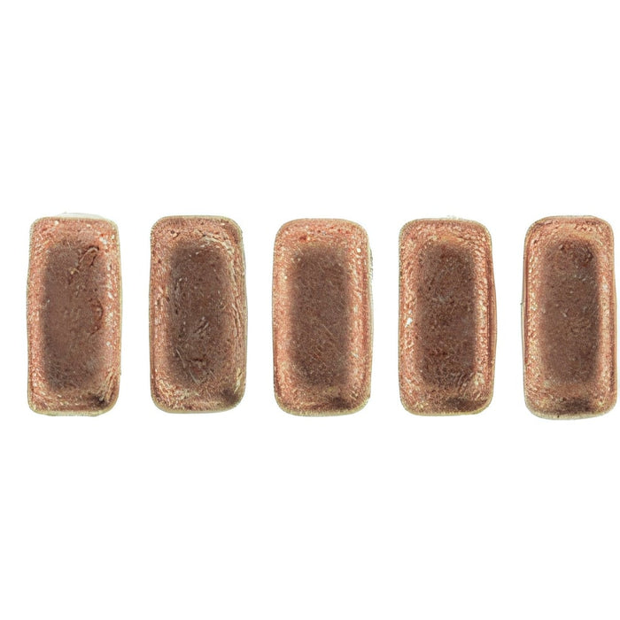Czech CzechMates Bricks 6 x 3mm ColorTrends: Saturated Metallic Butterum (50pcs)