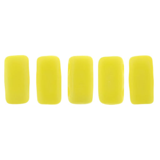 Czech CzechMates Bricks 6 x 3mm Matte - Luster Iris - Custard (50pcs)