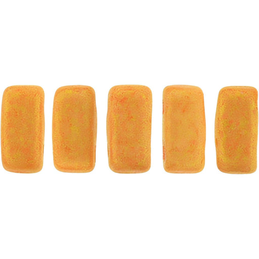 Czech CzechMates Bricks 6 x 3mm Pacifica - Tangerine (50pcs)