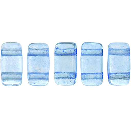 Czech CzechMates Bricks 6 x 3mm ColorTrends: Transparent Airy Blue (50pcs)