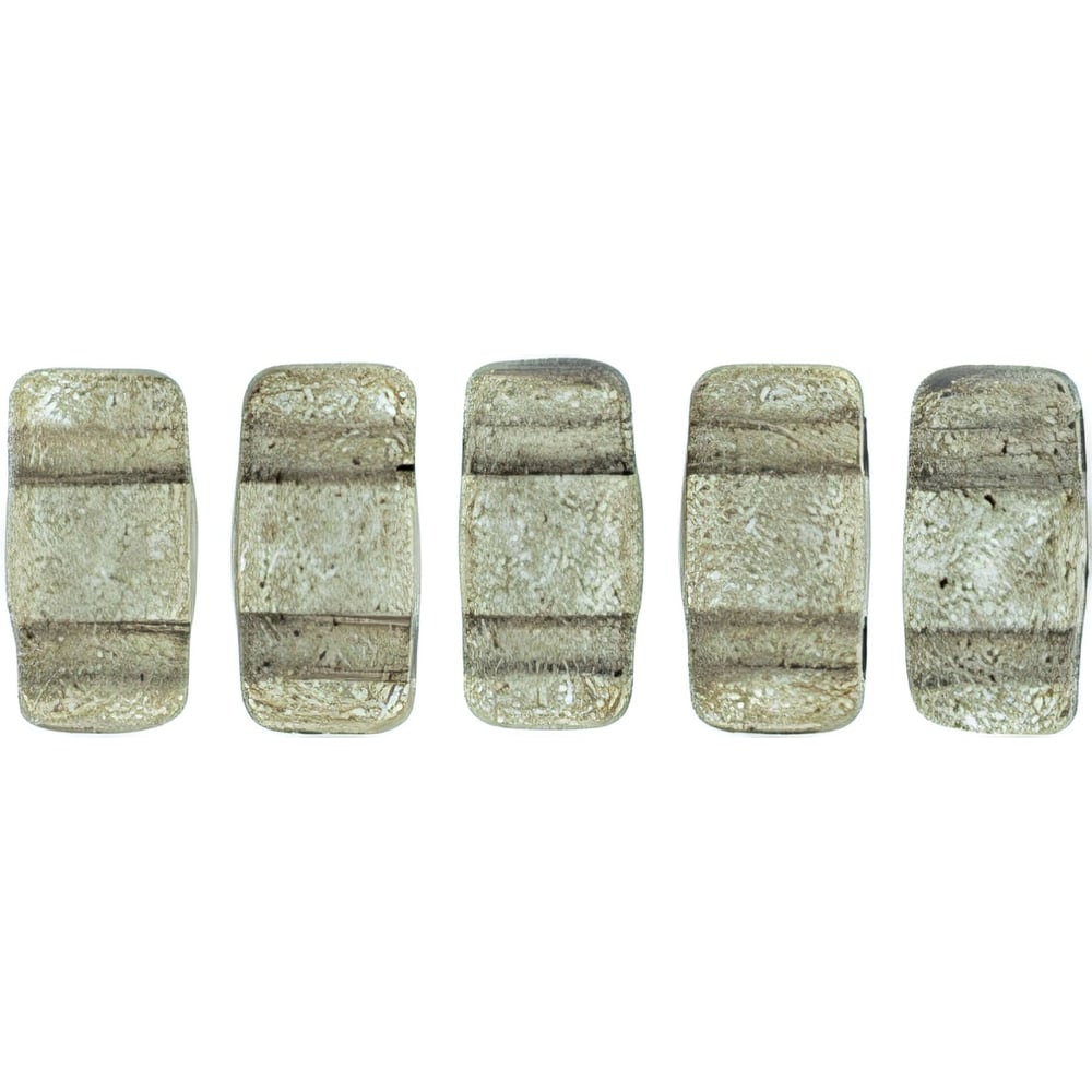 Czech CzechMates Bricks 6 x 3mm ColorTrends: Transparent Sharkskin (50pcs)