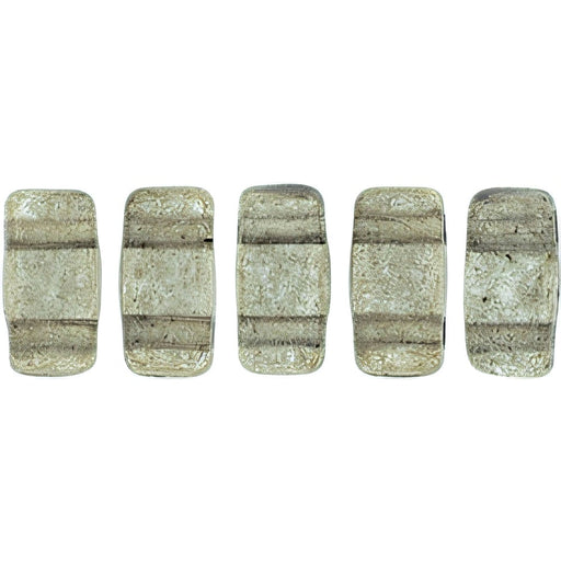 Czech CzechMates Bricks 6 x 3mm ColorTrends: Transparent Sharkskin (50pcs)