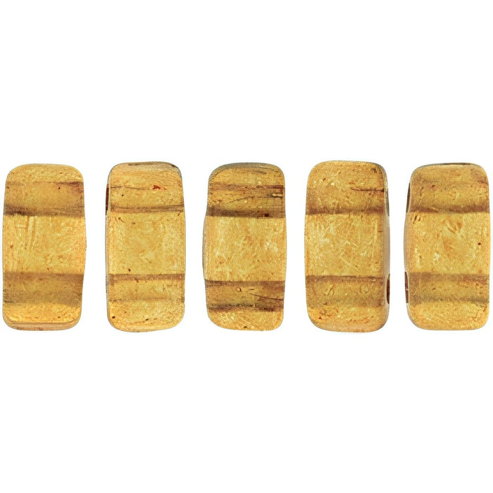 Czech CzechMates Bricks 6 x 3mm ColorTrends: Transparent Potter's Clay (50pcs)