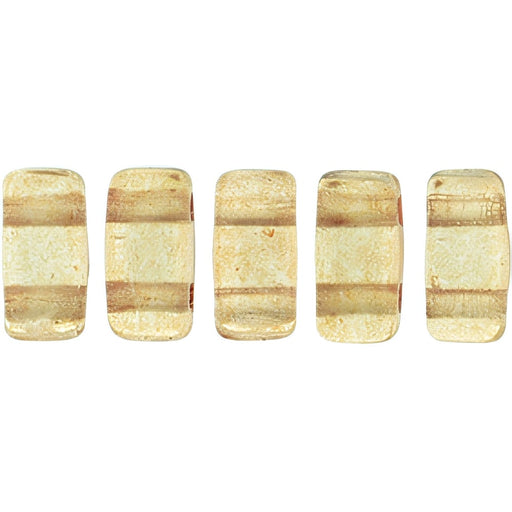 Czech CzechMates Bricks 6 x 3mm ColorTrends: Transparent Warm Taupe (50pcs)