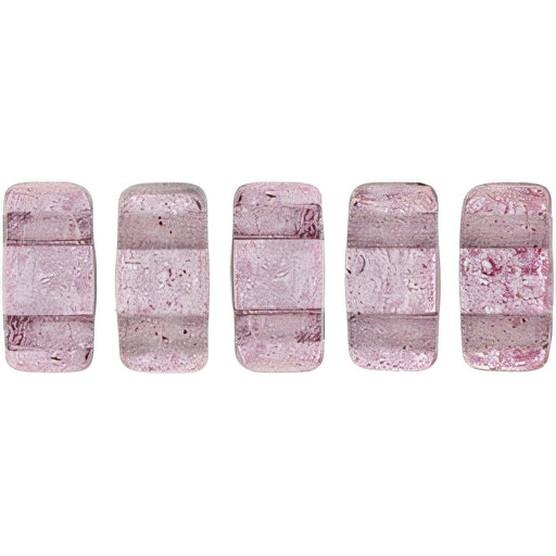 Czech CzechMates Bricks 6 x 3mm ColorTrends: Transparent Dusty Cedar (50pcs)