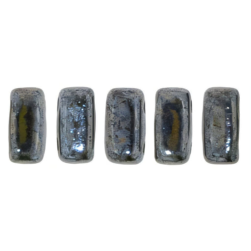 Czech CzechMates Bricks 6 x 3mm Luster - Chocolate Brown - Picasso (50pcs)