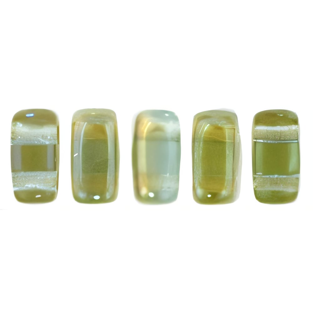 Czech CzechMates Bricks 6 x 3mm Aquamarine - Celsian (50pcs)