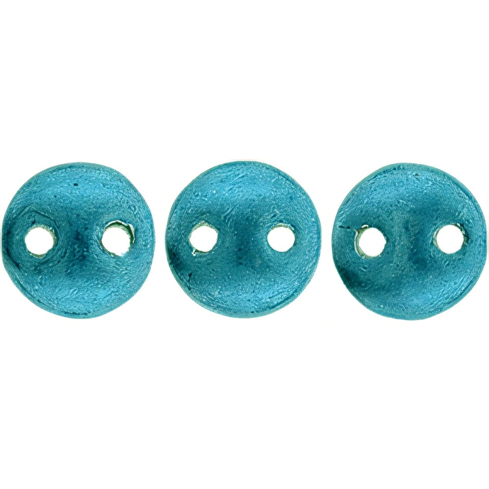 Czech CzechMates Lentil 6mm ColorTrends: Saturated Metallic Shaded Spruce (50pcs)