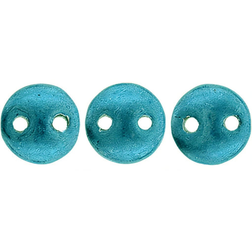 Czech CzechMates Lentil 6mm ColorTrends: Saturated Metallic Shaded Spruce (50pcs)