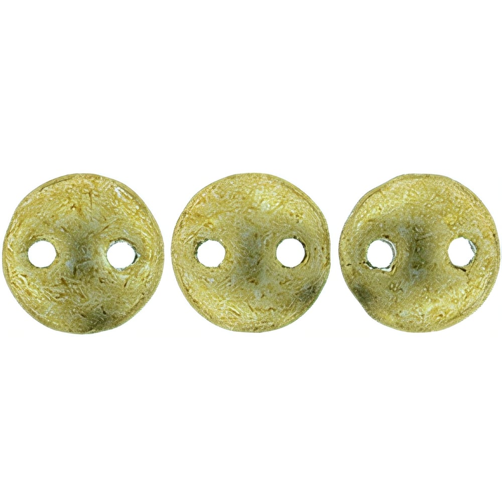 Czech CzechMates Lentil 6mm ColorTrends: Saturated Metallic Golden Lime (50pcs)