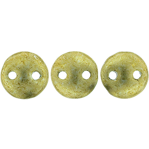 Czech CzechMates Lentil 6mm ColorTrends: Saturated Metallic Golden Lime (50pcs)