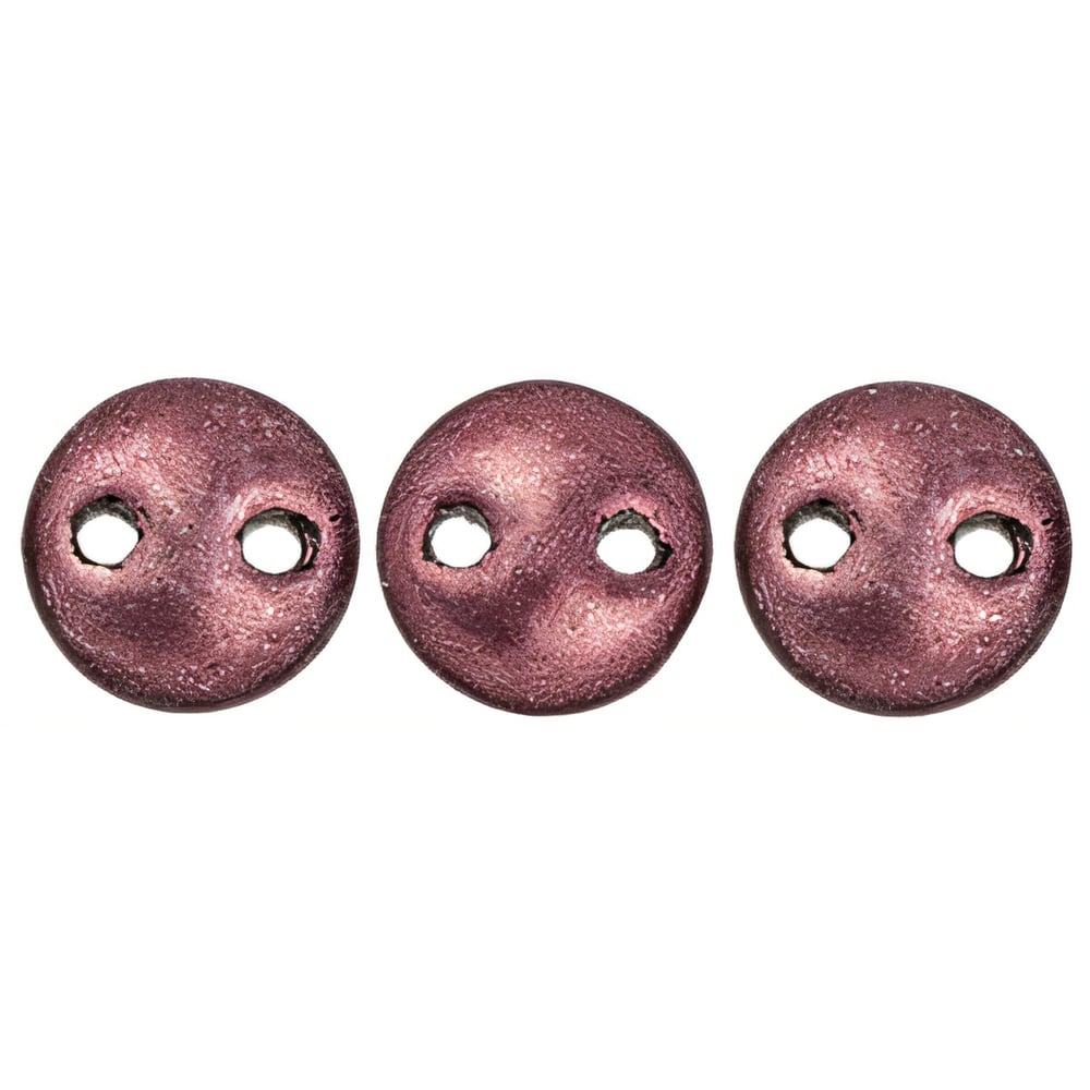 Czech CzechMates Lentil 6mm ColorTrends: Saturated Metallic Red Pear (50pcs)