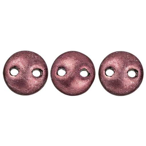 Czech CzechMates Lentil 6mm ColorTrends: Saturated Metallic Red Pear (50pcs)