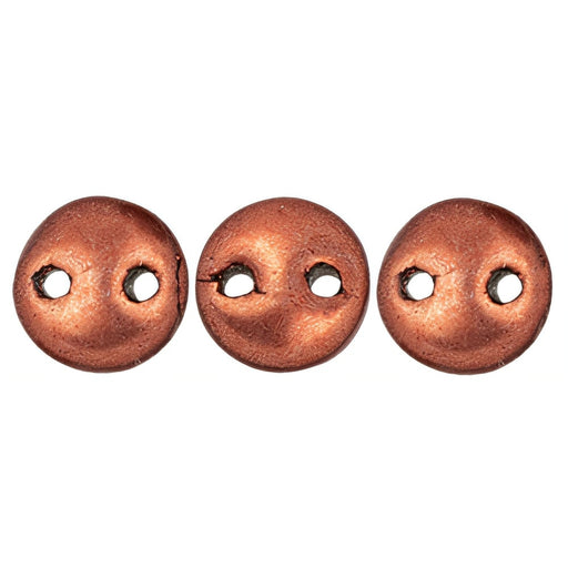 Czech CzechMates Lentil 6mm ColorTrends: Saturated Metallic Valiant Poppy (50pcs)