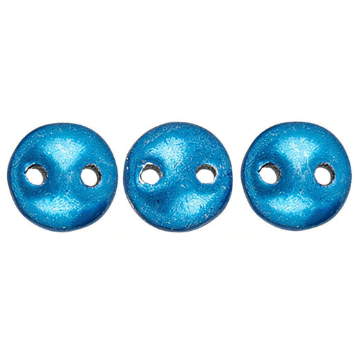 Czech CzechMates Lentil 6mm ColorTrends: Saturated Metallic Nebulas Blue (50pcs)