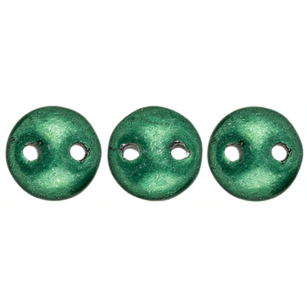 Czech CzechMates Lentil 6mm ColorTrends: Saturated Metallic Martini Olive (50pcs)