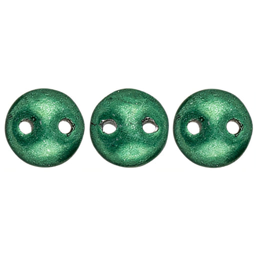 Czech CzechMates Lentil 6mm ColorTrends: Saturated Metallic Martini Olive (50pcs)