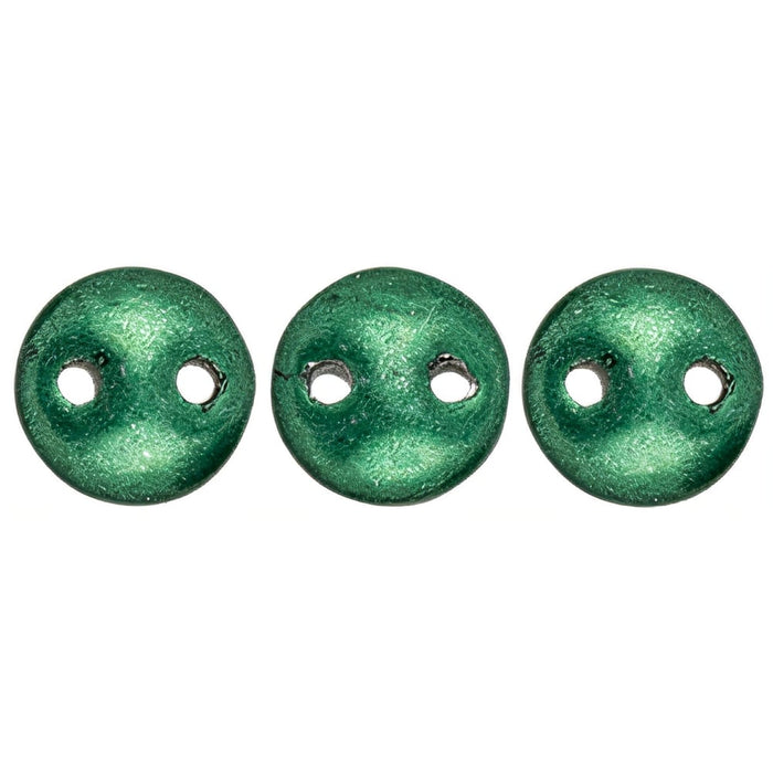 Czech CzechMates Lentil 6mm ColorTrends: Saturated Metallic Martini Olive (50pcs)