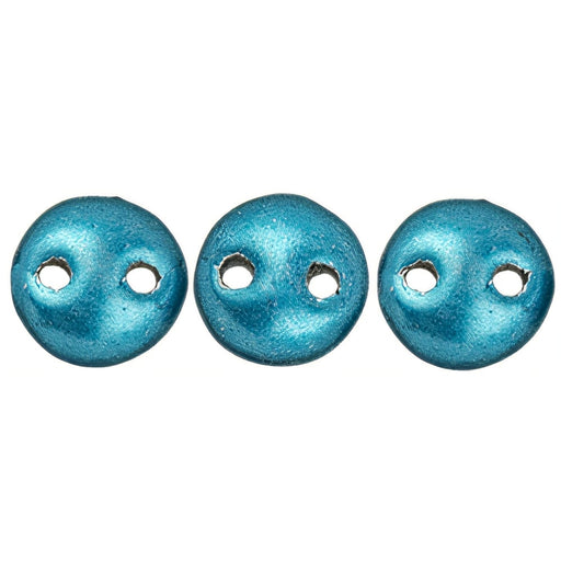 Czech CzechMates Lentil 6mm ColorTrends: Saturated Metallic Quetzal Green (50pcs)