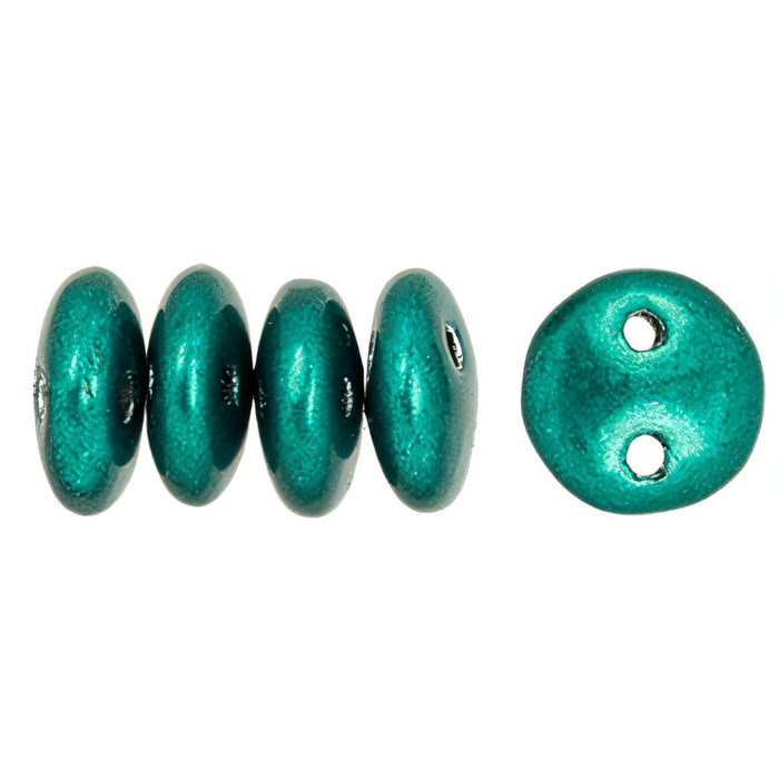 Czech CzechMates Lentil 6mm ColorTrends: Saturated Metallic Forest Biome (50pcs)