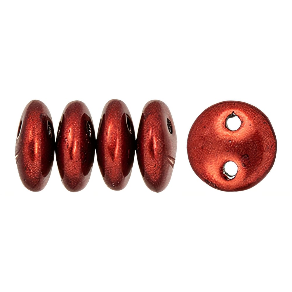 Czech CzechMates Lentil 6mm ColorTrends: Saturated Metallic Merlot (50pcs)