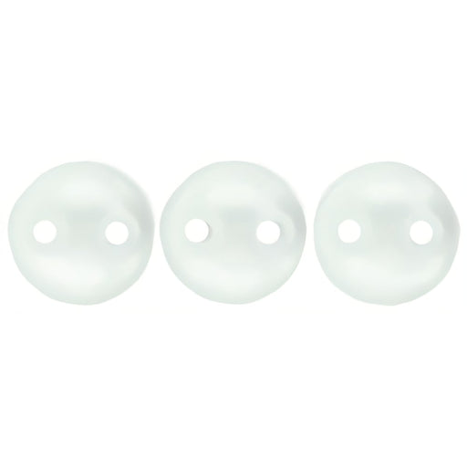 Czech CzechMates Lentil 6mm Pearl Coat - Snow (50pcs)