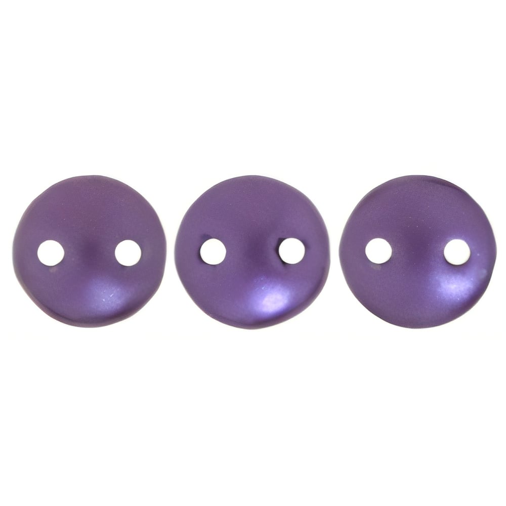 Czech CzechMates Lentil 6mm Pearl Coat - Purple Velvet (50pcs)